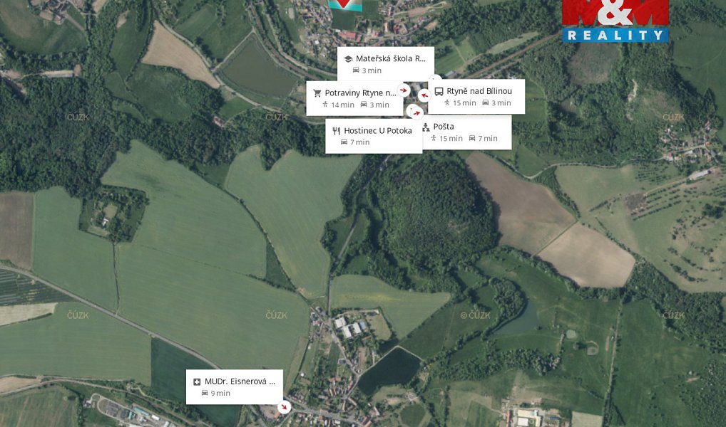 Prodej stavebního pozemku 1 845 m², Rtyně nad Bílinou – náhled fotky 13