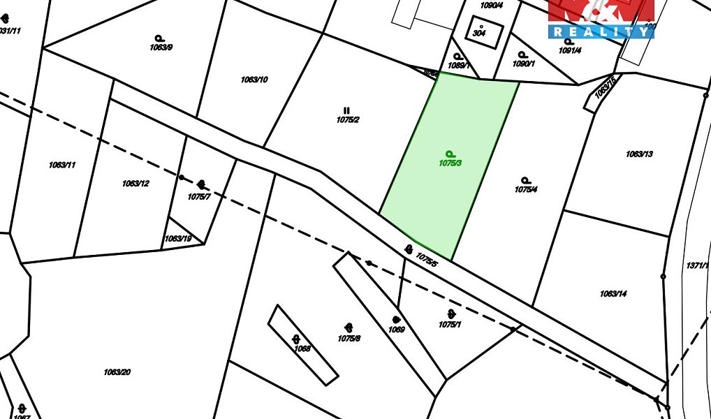 Prodej stavebního pozemku 1 317 m², Milešov – náhled fotky 4