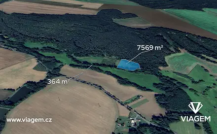 Prodej pole 3 807 m², Vrbatův Kostelec, okres Chrudim