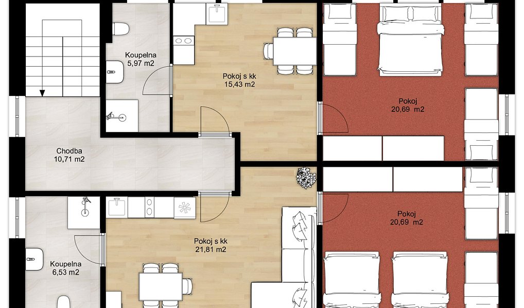Prodej ubytovacího objektu 306 m², Kvilda – náhled fotky 26