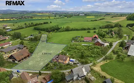 Prodej stavebního pozemku 3 399 m², Podhradí, okres Jičín