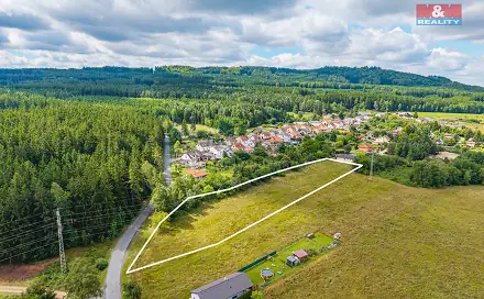 Prodej stavebního pozemku 6 820 m², Medový Újezd, okres Rokycany