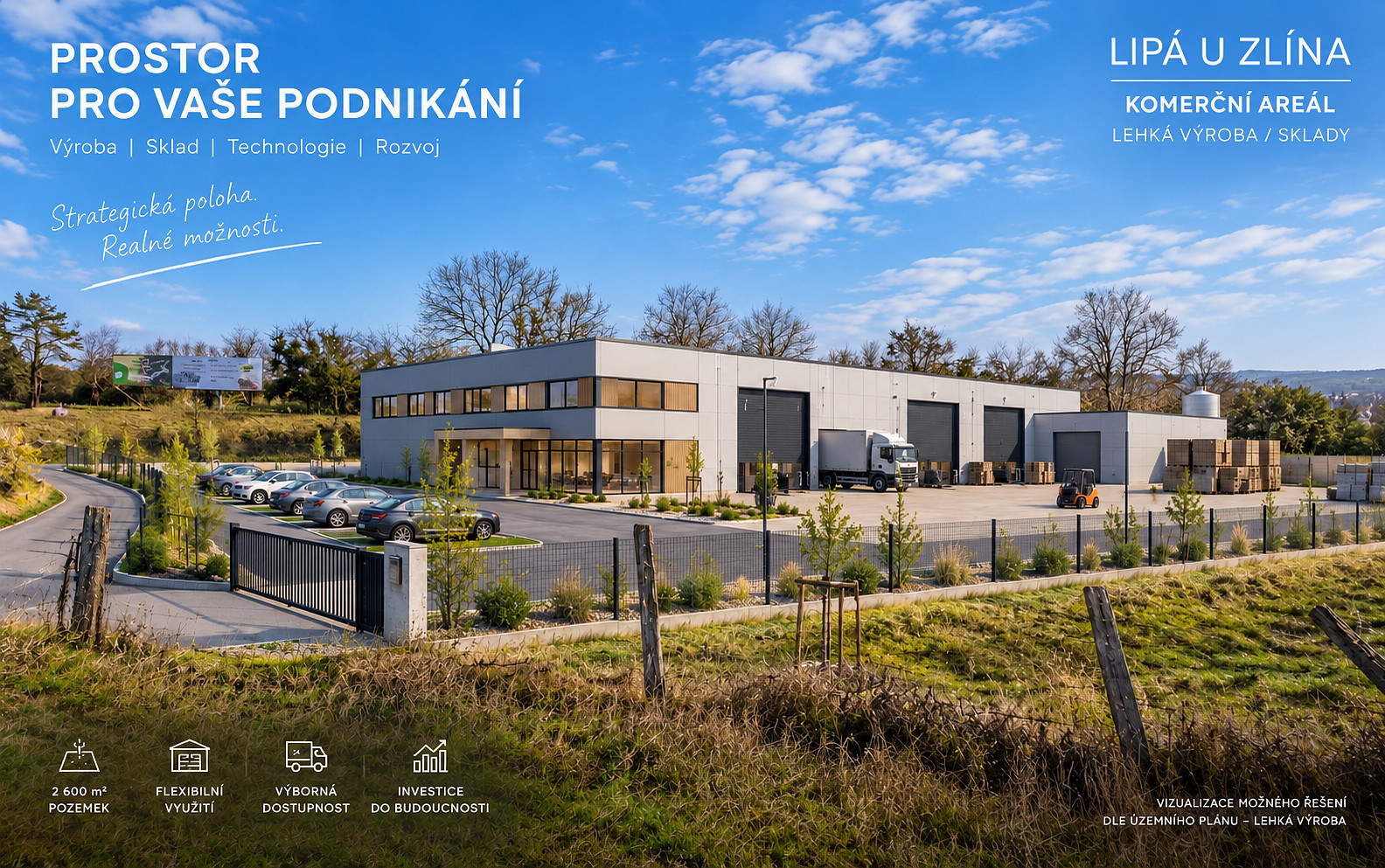 Prodej komerčního pozemku 2 603 m²