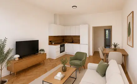 Pronájem bytu 2+kk 48 m², Hořejší nábřeží, Praha 5 - Smíchov