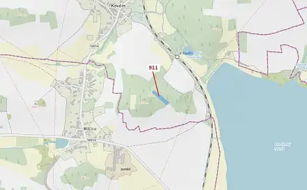 Dražba lesa 2 882 m², Kovčín