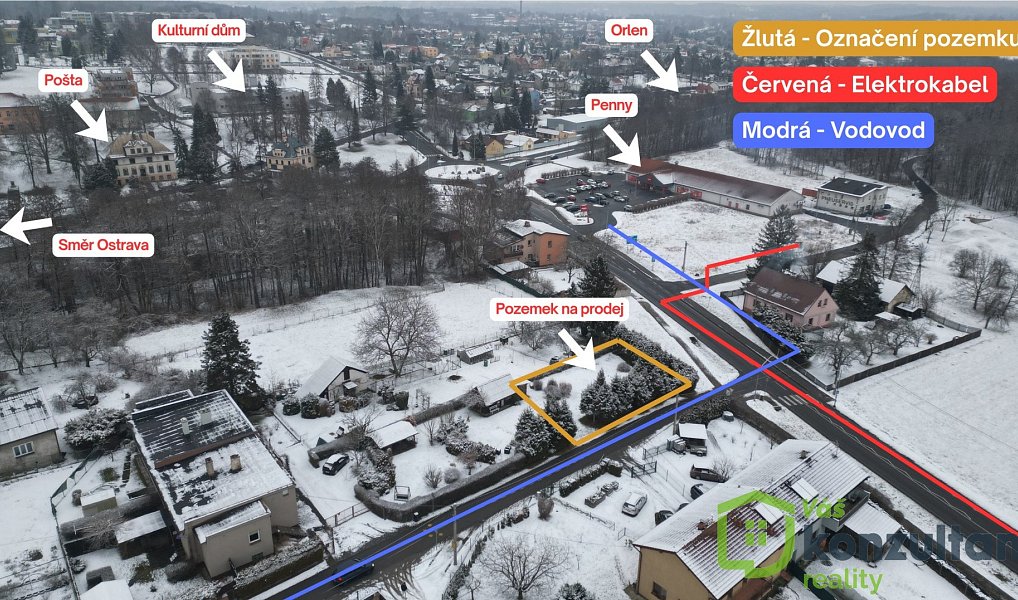 Prodej stavebního pozemku 379 m², Petřvald – náhled fotky 6