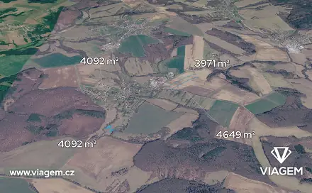 Prodej pole 6 411 m², Dobrkovice, okres Zlín