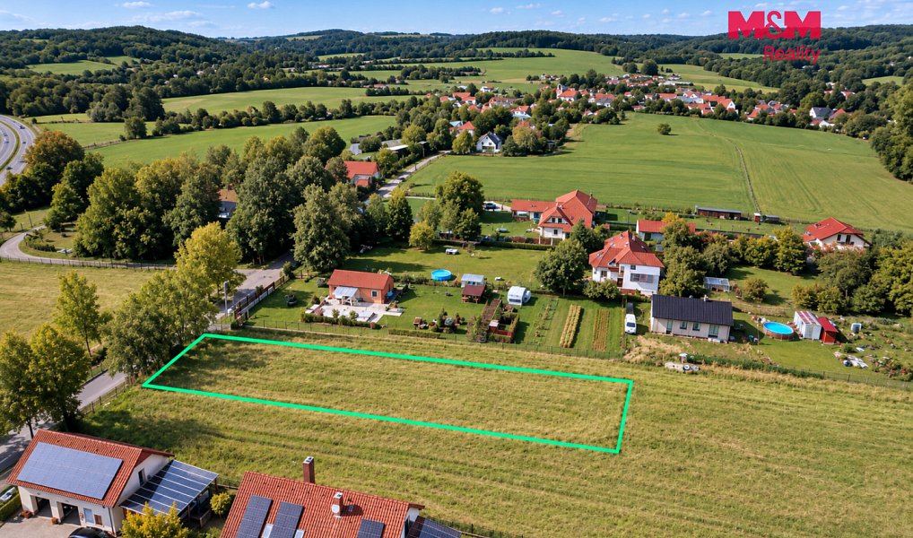 Prodej stavebního pozemku 1 100 m², Hrusice – náhled fotky 6