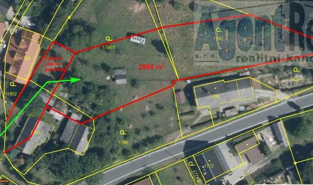 Prodej stavebního pozemku 2 565 m², Nový Malín – náhled fotky 4