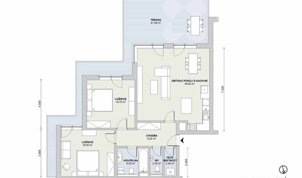 Pronájem bytu 3+kk 96 m², Praha – náhled fotky 5