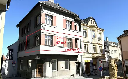 Pronájem bytu 2+1 47 m², Kostelní, Vimperk - Vimperk I, okres Prachatice