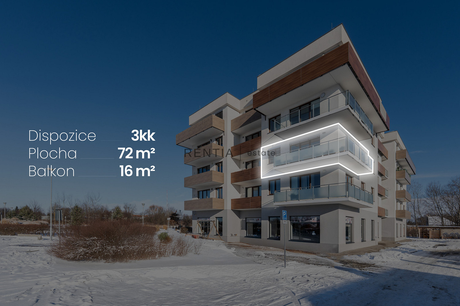 Prodej bytu 3+kk 72 m²