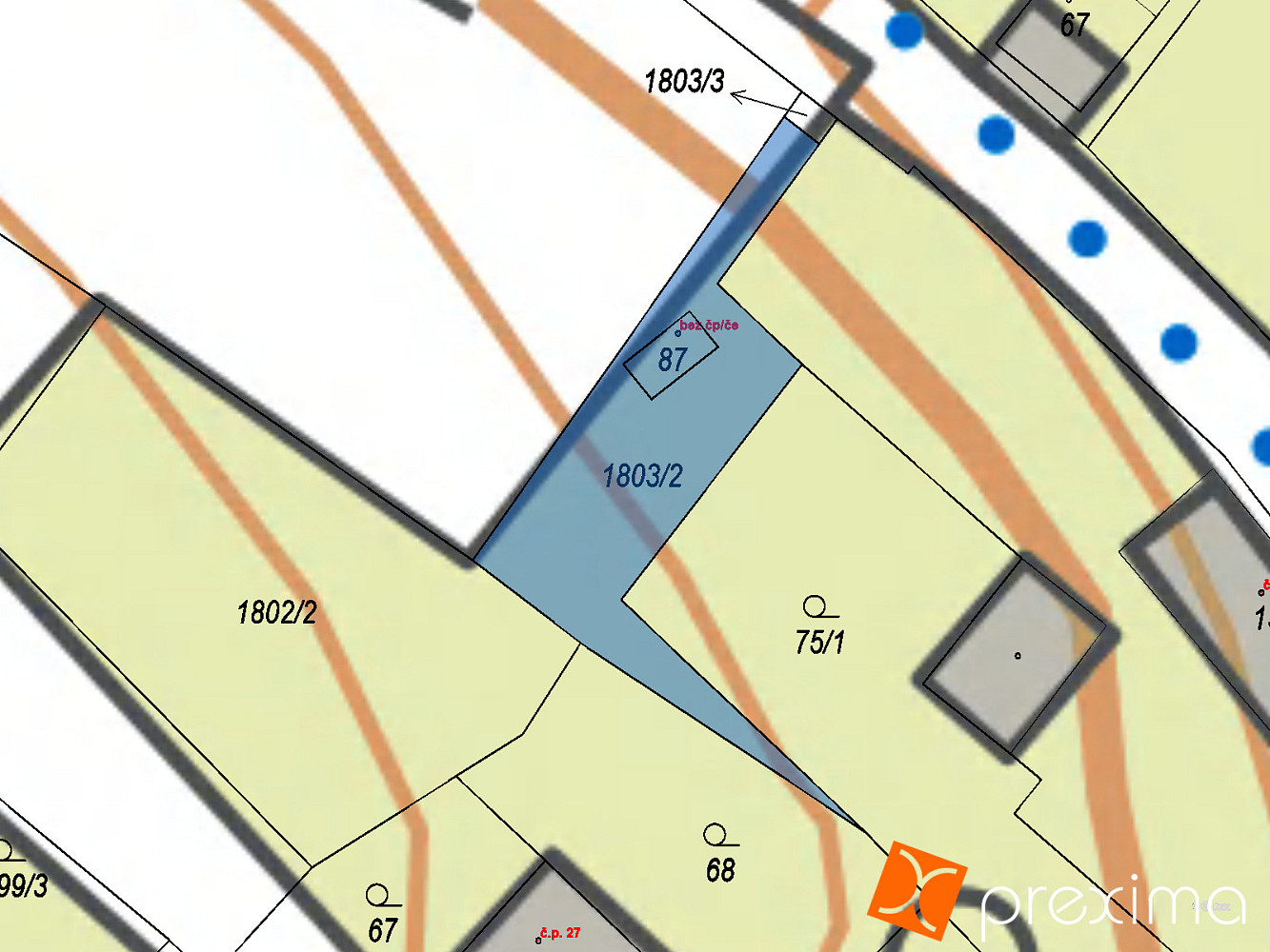 Prodej stavebního pozemku 154 m² – fotografie 3