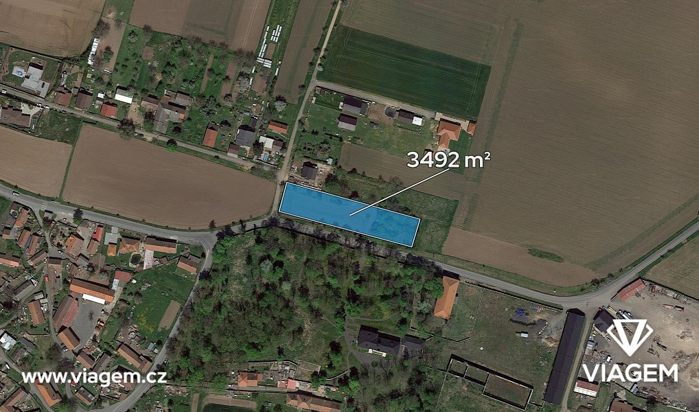 Prodej zahrady 1 018 m², Polní Voděrady – náhled fotky 2