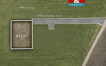 Prodej stavebního pozemku 854 m², Přelovice, okres Pardubice