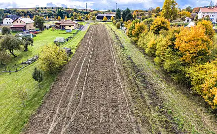 Prodej stavebního pozemku 1 424 m², Slavonice, okres Jindřichův Hradec