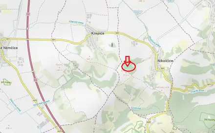 Prodej lesa 3 712 m², Nikolčice