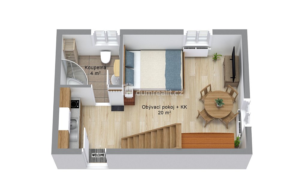 Prodej bytu 2+kk 41 m², Merklín – náhled fotky 7