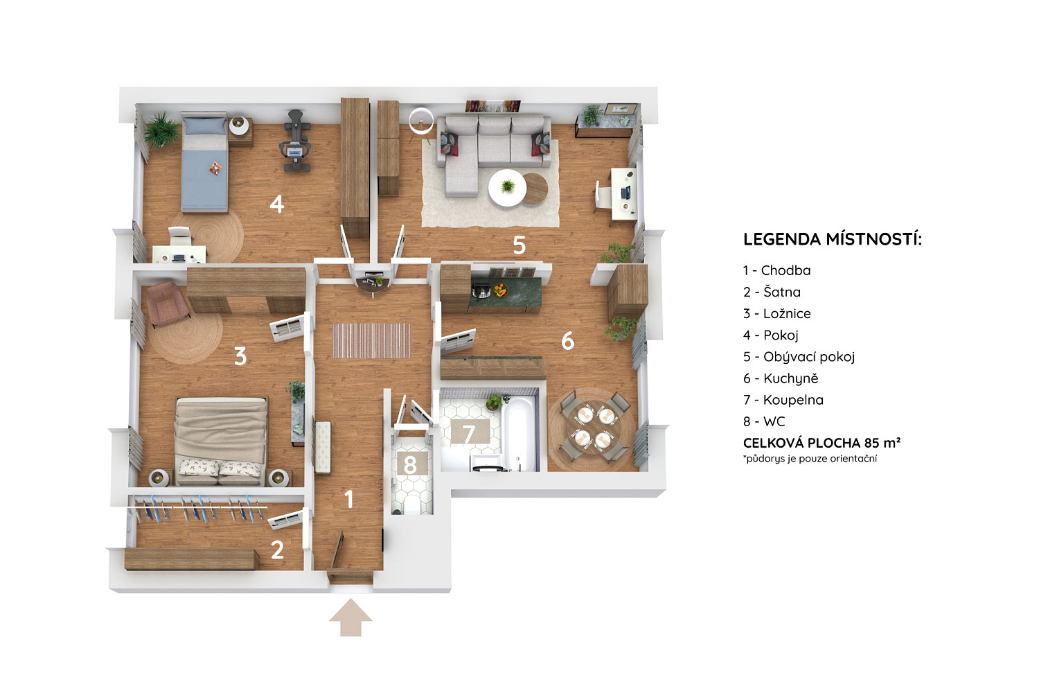 Prodej bytu 3+1 85 m² – fotografie 3