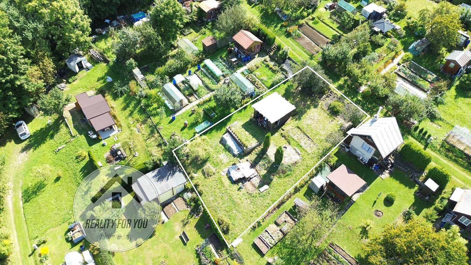 Prodej zahrady 400 m² – pohled 2