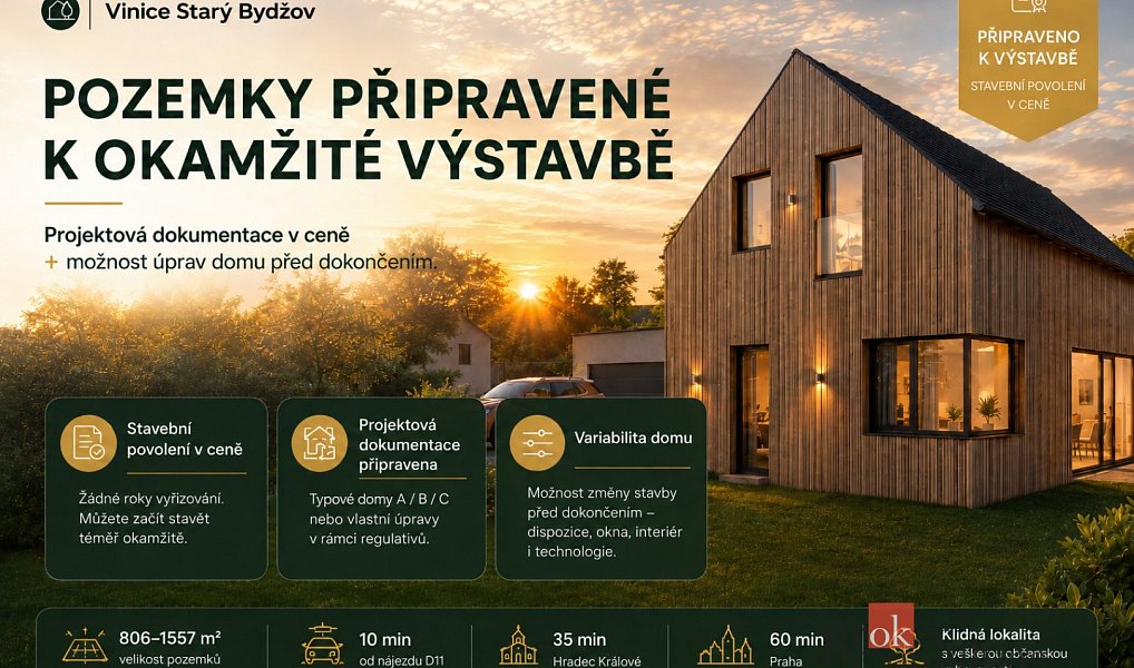 Prodej stavebního pozemku 902 m², Starý Bydžov – náhled fotky 3