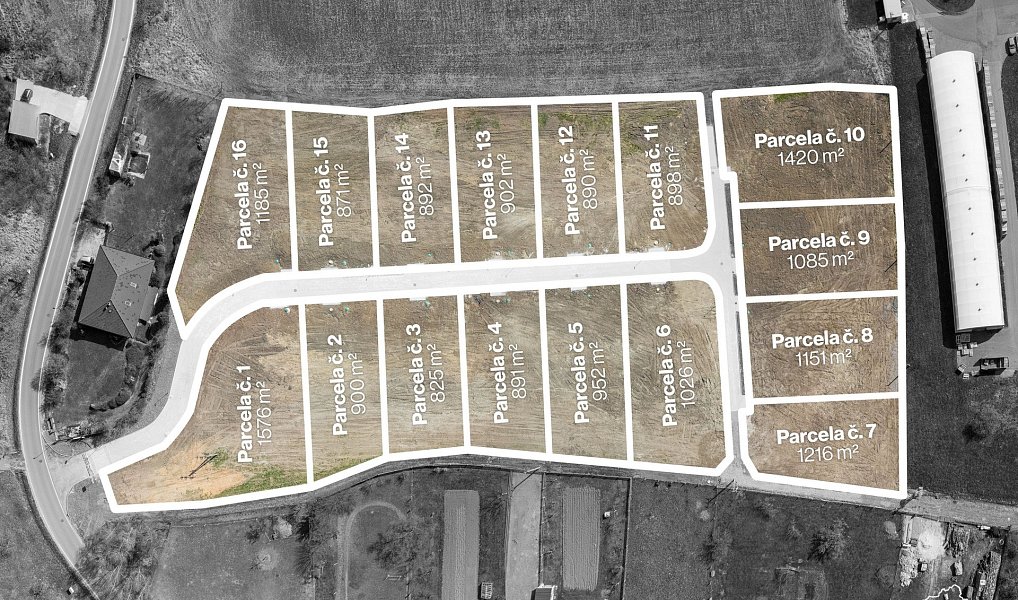 Prodej stavebního pozemku 1 026 m², Žerčice – náhled fotky 3