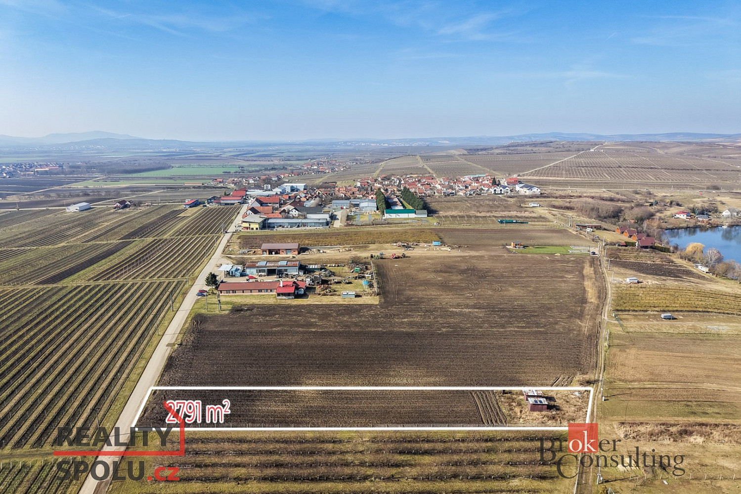 Prodej pozemku 2 791 m² – pohled 3