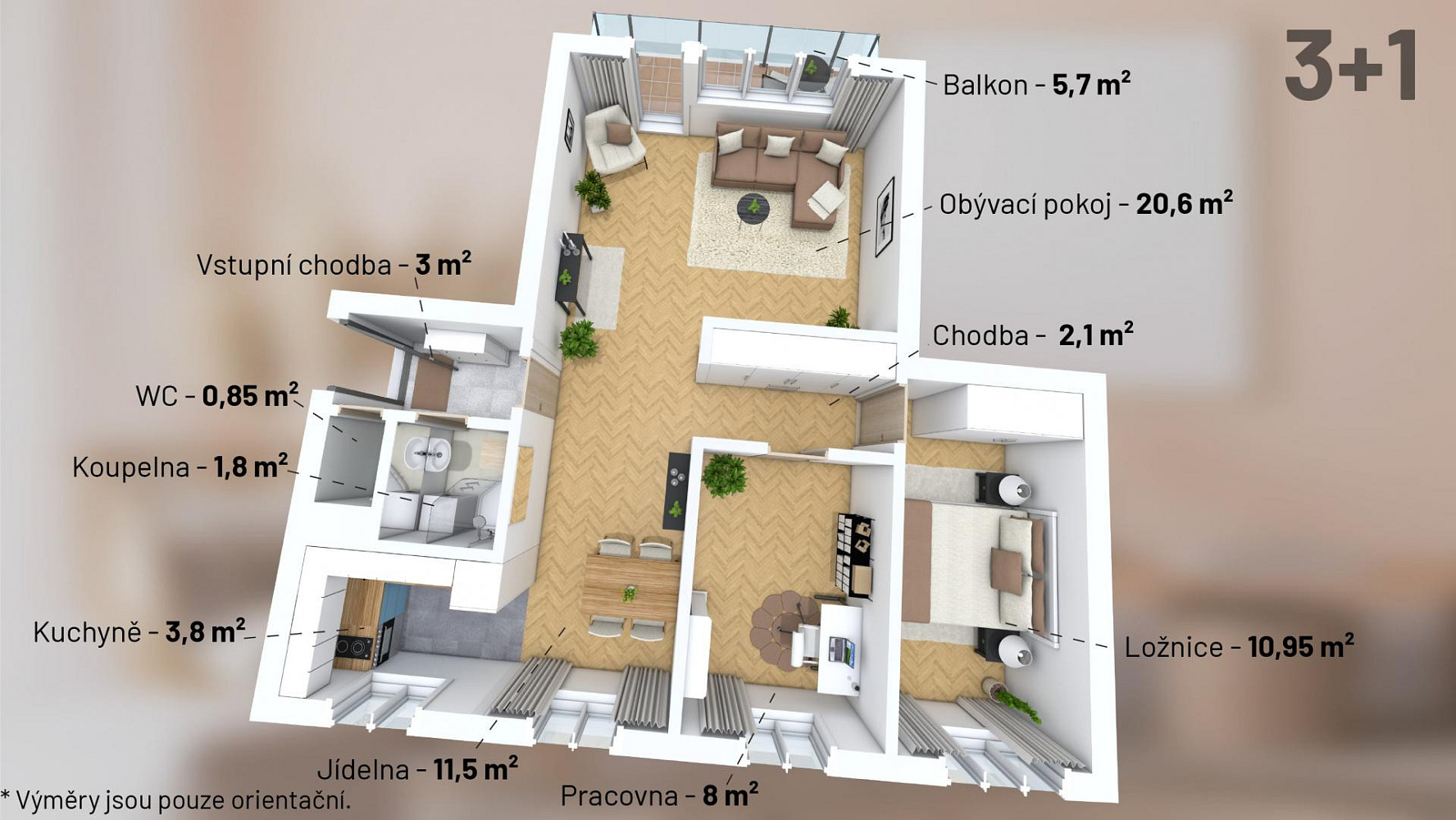 Prodej bytu 3+kk 72 m² — photo 4