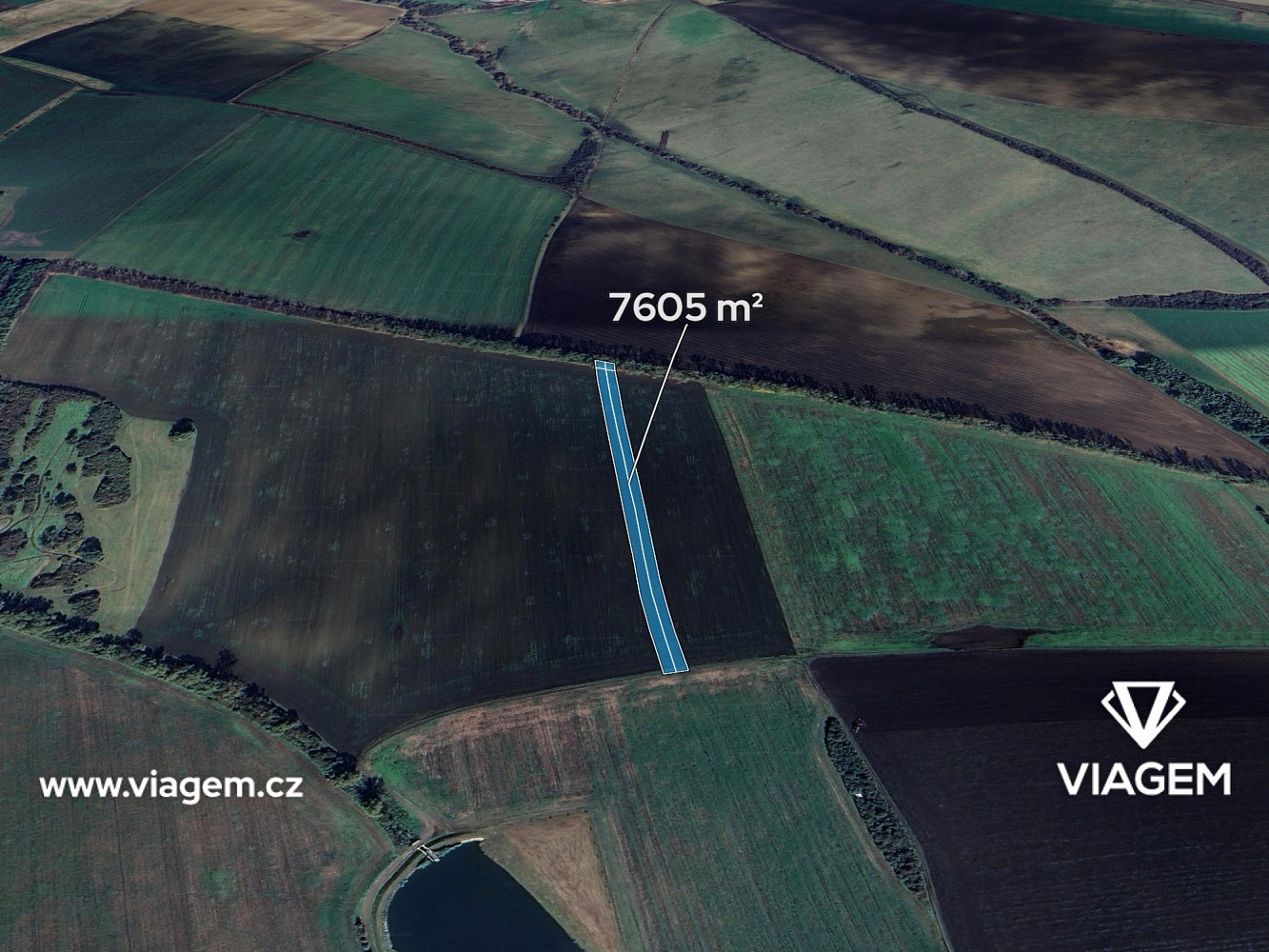 Prodej pole 7 605 m²