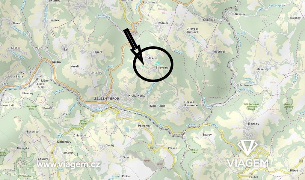 Prodej zahrady 2 553 m², Železný Brod – náhled fotky 5
