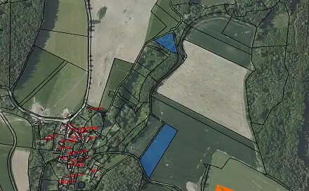 Prodej pole 4 967 m², Postupice, okres Benešov