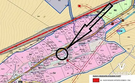 Prodej stavebního pozemku 275 m², Potštát, okres Přerov