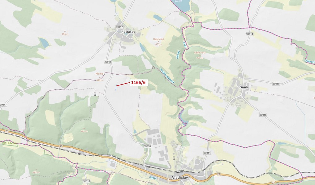 Dražba lesa, 219 m², Třebíč, Vladislav