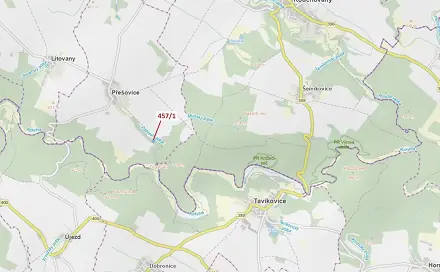 Dražba lesa 4 115 m², Přešovice