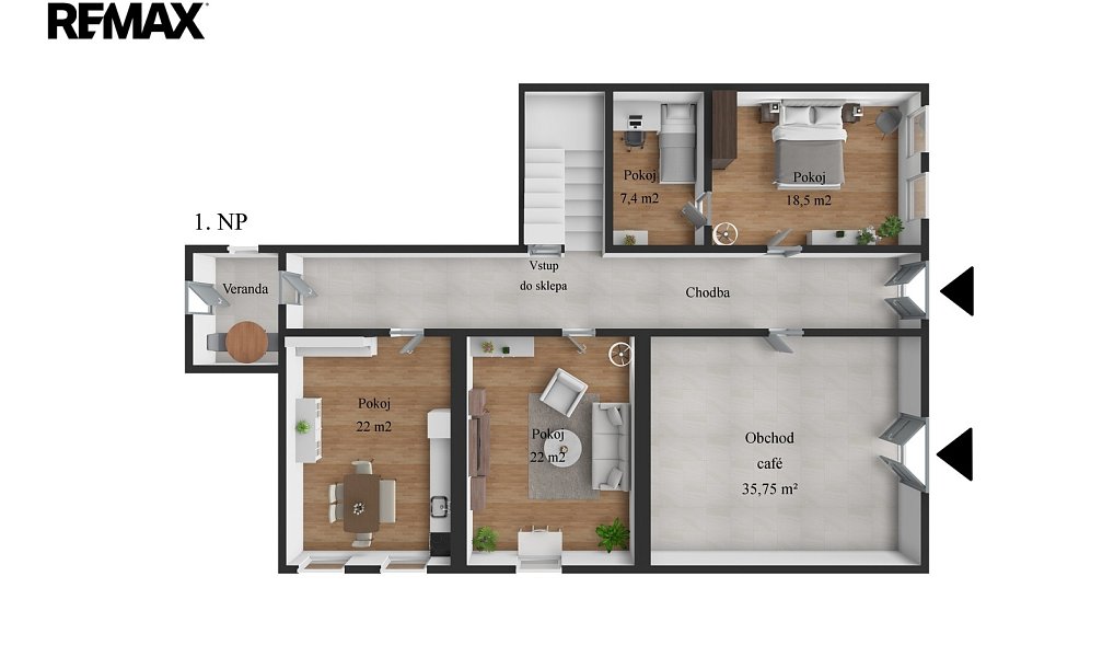 Prodej domu 250 m² s pozemkem 549 m², Krásno – náhled fotky 4