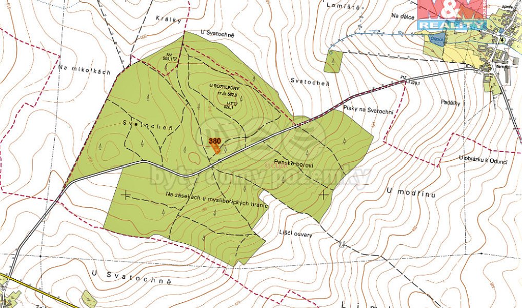 Prodej lesa 1 396 m², Račice – náhled fotky 2