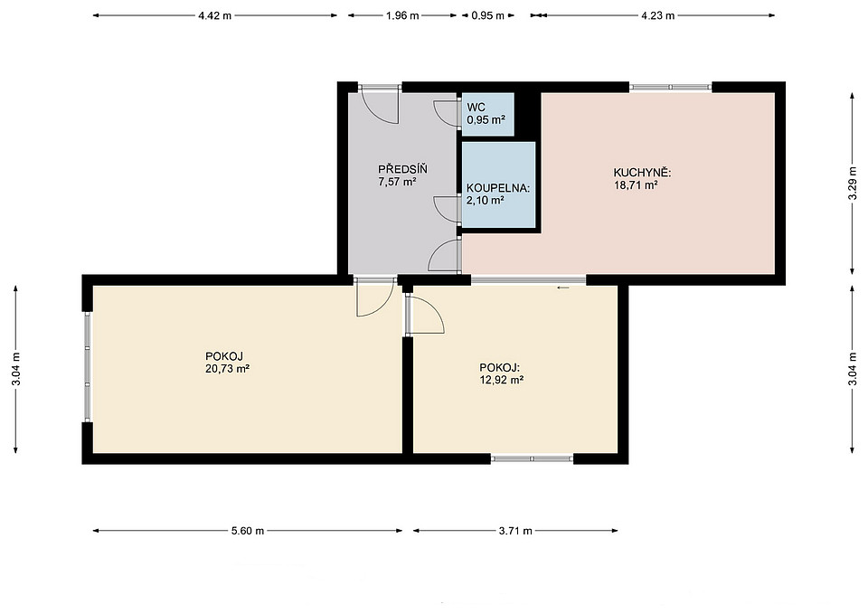Prodej bytu 3+kk 63 m²