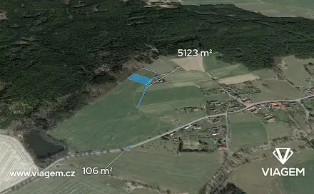 Prodej pole 571 m², Tučapy, okres Tábor