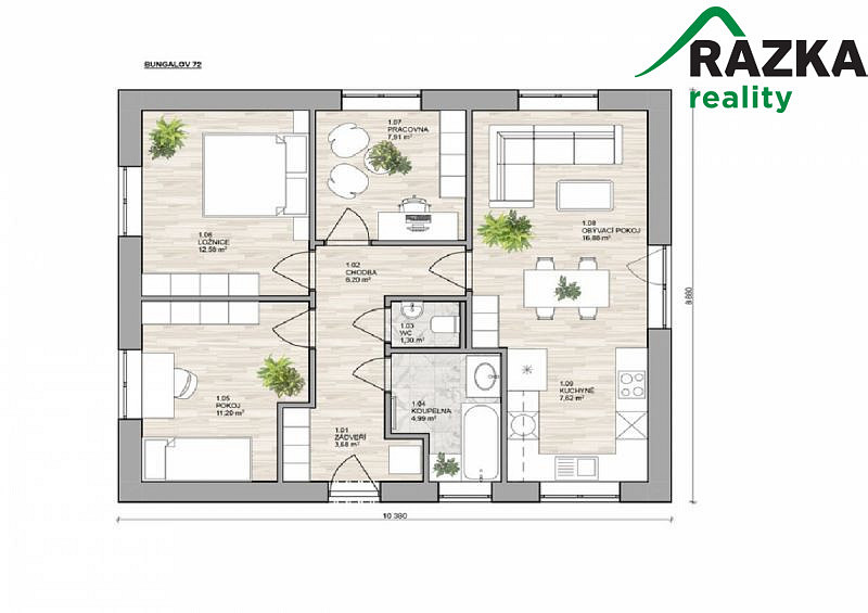 Prodej domu 72 m² s pozemkem 603 m² – fotografie 4