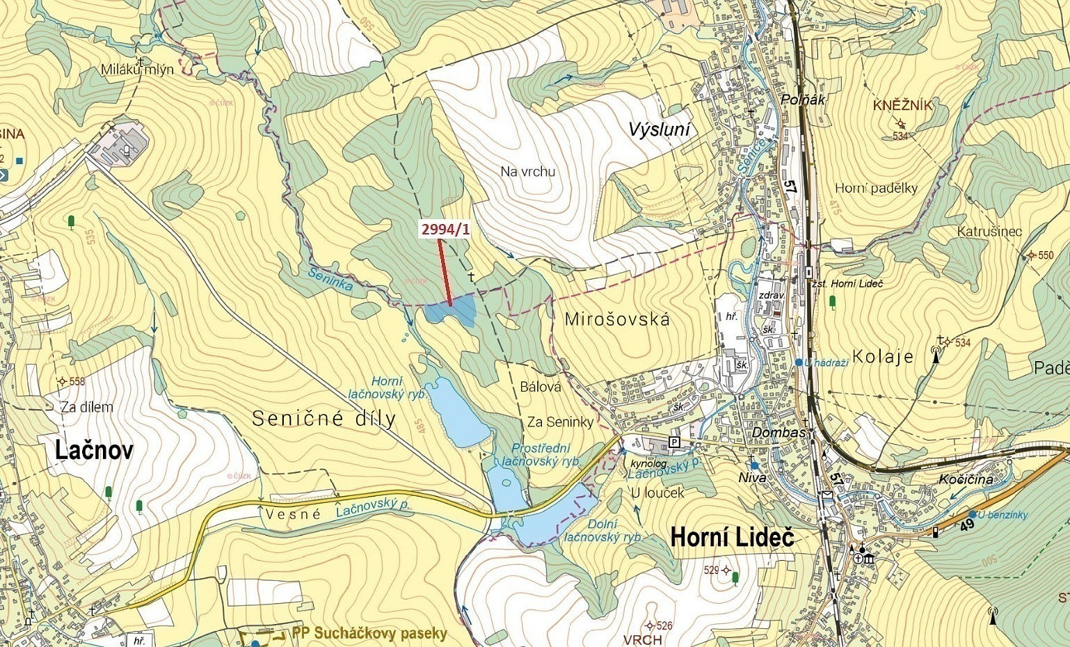 Dražba lesa 15 135 m²