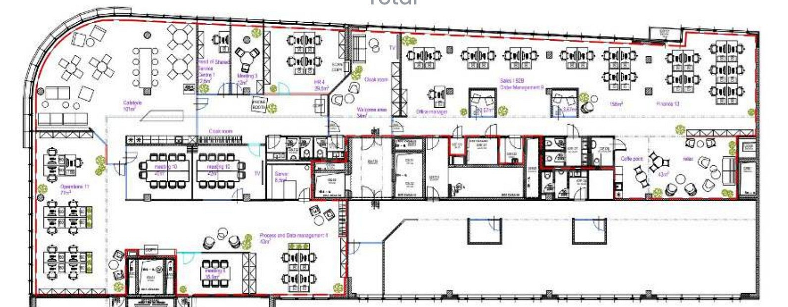 Pronájem kanceláře 1 180 m² – fotografie 3