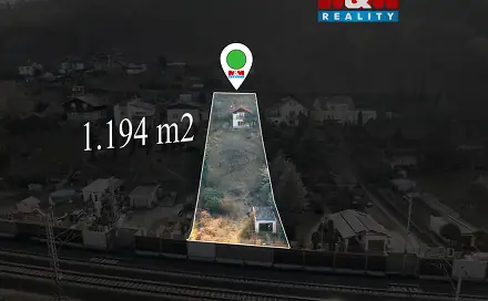 Prodej stavebního pozemku 1 194 m², Ústí nad Labem - Vaňov