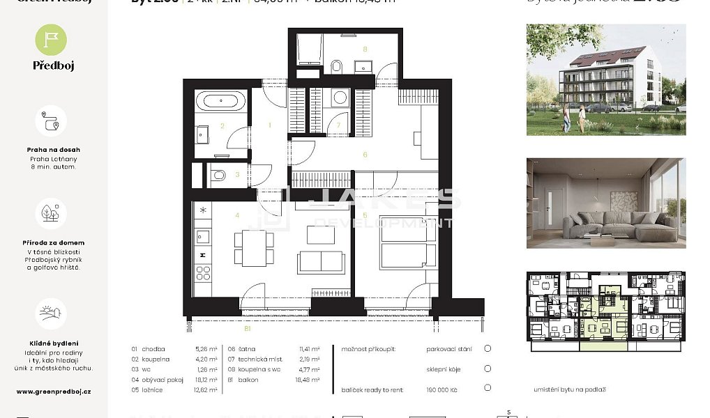 Prodej bytu 2+kk 64 m², Předboj – náhled fotky 2