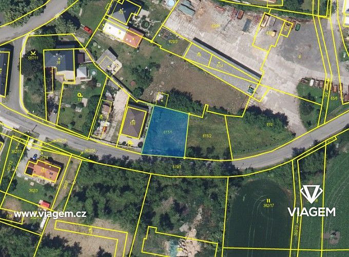 Prodej stavebního pozemku 616 m² – fotografie 3