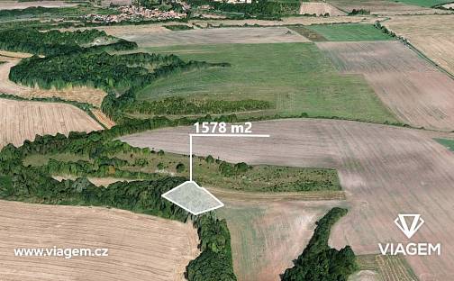 Prodej pole 1 578 m², Zbrašín, okres Louny