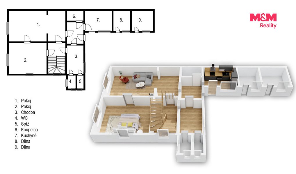 Prodej domu 111 m² s pozemkem 971 m², Horní Ředice – náhled fotky 5