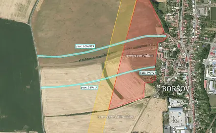 Prodej stavebního pozemku 14 450 m², Kyjov - Nětčice, okres Hodonín