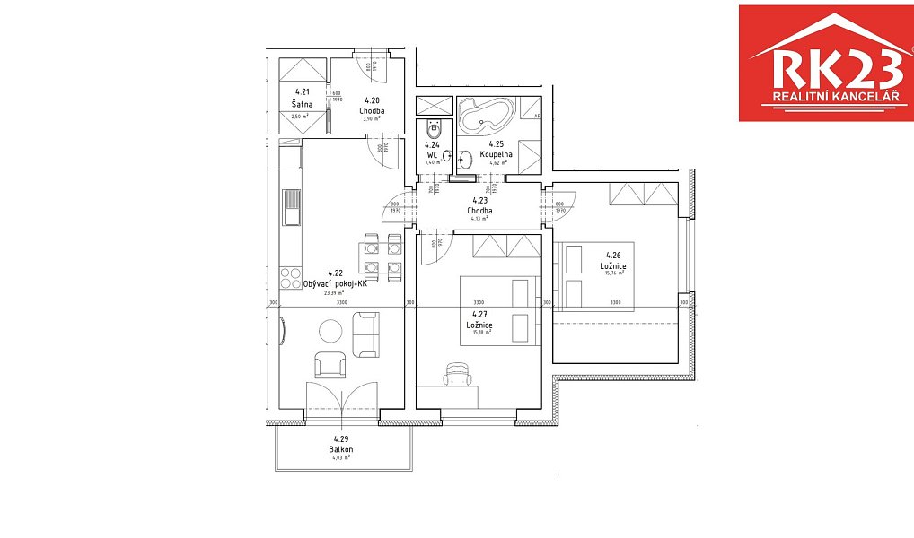 Prodej bytu 3+kk 77 m², Lázně Kynžvart – náhled fotky 17