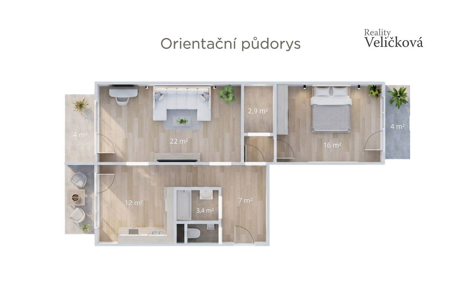 Prodej bytu 2+1 80 m² — photo 4