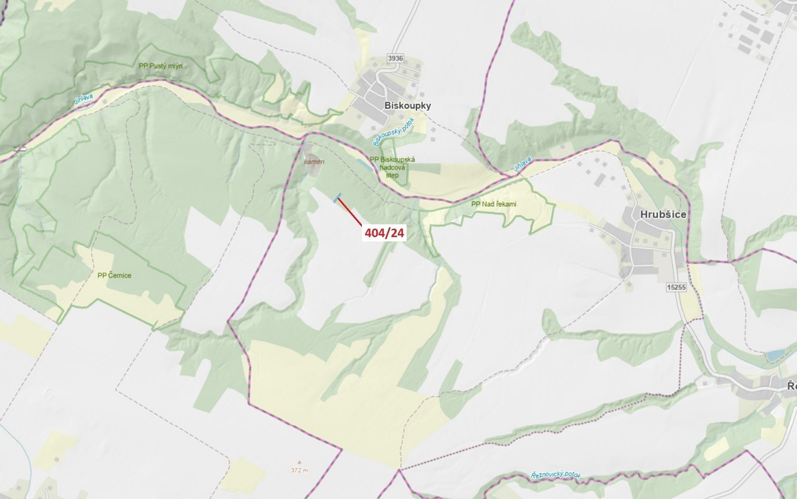 Dražba lesa 741 m²